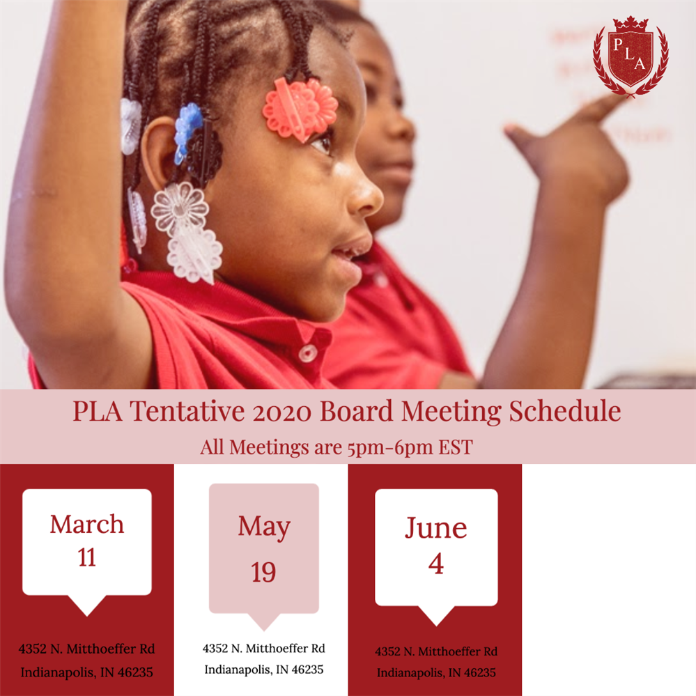 Board Meeting schedule graphic with set meeting dates Board Meeting schedule graphic with set meeting dates