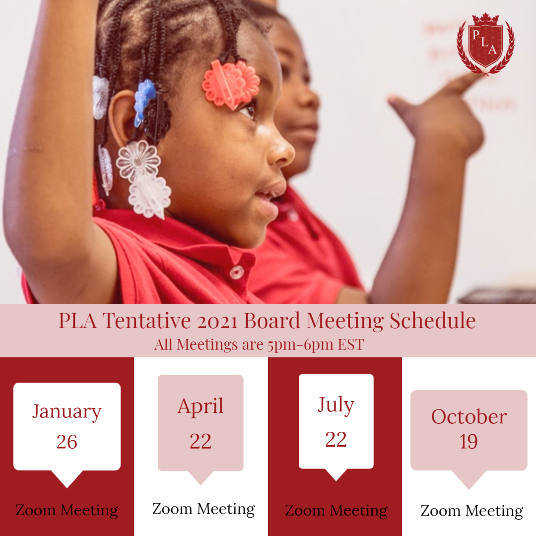 Board Meeting schedule graphic with set meeting dates Board Meeting schedule graphic with set meeting dates