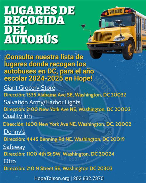 2024-2025 SY Bus Pickup Locations