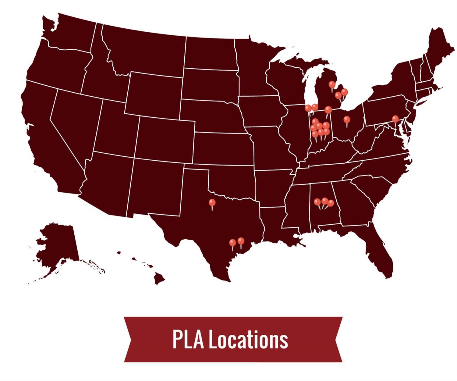 PLA School Locations PLA School Locations
