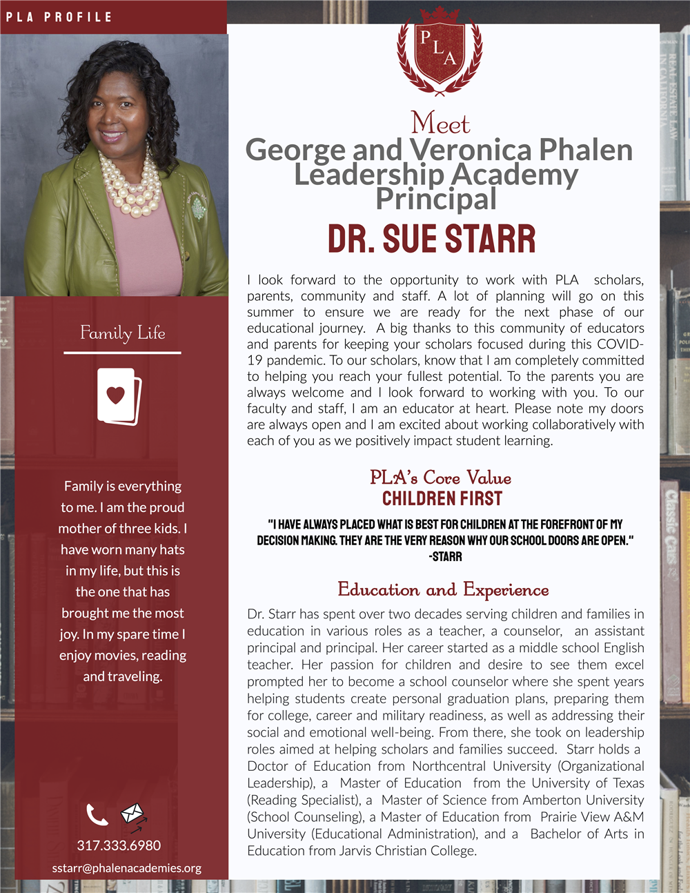 Dr. Sue Starr, GVP Principal 