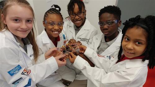 PLA Stem students showing their project PLA Stem students showing their project